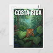 Nationaal park Corcovado Costa Rica Jaguar Briefkaart (Voorkant / Achterkant)