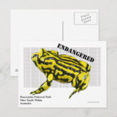 Nationaal park Corroboree Frog Kosciuszko Briefkaart (Voorkant / Achterkant)