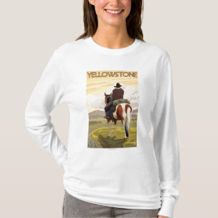 Nationaal park Cowboy & Horse - Yellowstone T-shirt