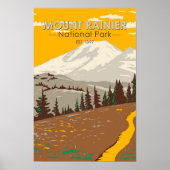 Nationaal park Cowlitz op Rainier Poster (Voorkant)