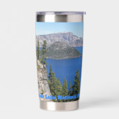 Nationaal park Crater Lake Geïsoleerde Drinkbeker (Links)