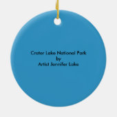 Nationaal park Crater Lake Keramisch Ornament (Achterkant)