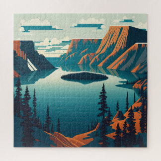 Nationaal park Crater Lake Legpuzzel
