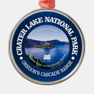 Nationaal park Crater Lake Metalen Ornament