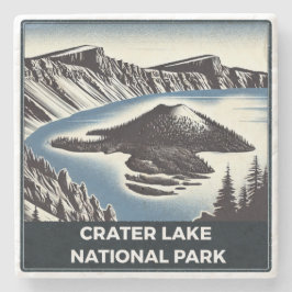 Nationaal park Crater Lake Stenen Onderzetter
