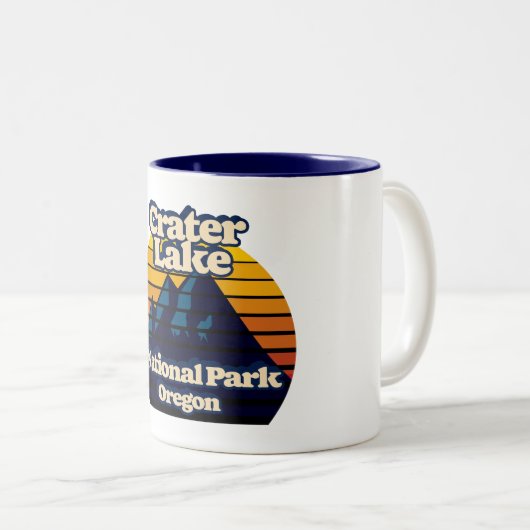 Nationaal park Crater Lake Tweekleurige Koffiemok (Voorkant rechts)