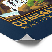 Nationaal Park Cuyahoga Emblem Poster (Hoek)