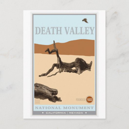 Nationaal park Death Valley 4 Briefkaart (Voorkant)