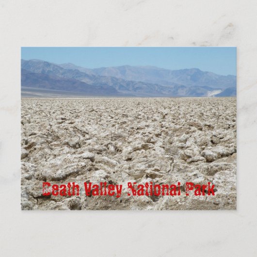 Nationaal park Death Valley Briefkaart (Voorkant)