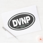 Nationaal park Death Valley Ovale Sticker (Envelop)