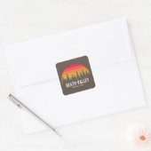 Nationaal park Death Valley Vierkante Sticker (Envelop)