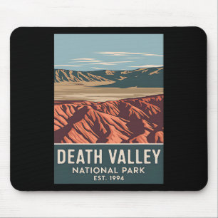Nationaal park Death Valley vintage kamperen wande Muismat