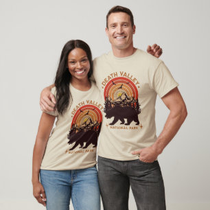 Nationaal park Death Valley Vintage zonsondergang T-shirt