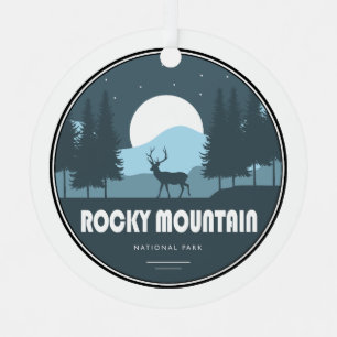 Nationaal Park Deer Rocky Mountain Metalen Ornament