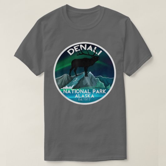 Nationaal park Denali 148 T-shirt (Design voorkant)