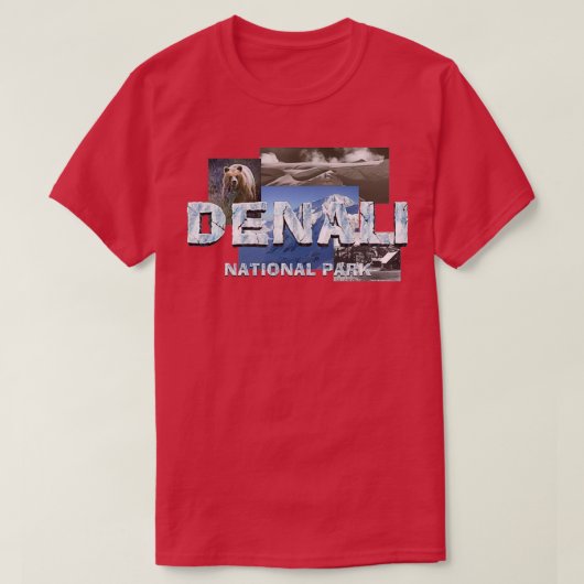 Nationaal park Denali 60 T-shirt (Design voorkant)