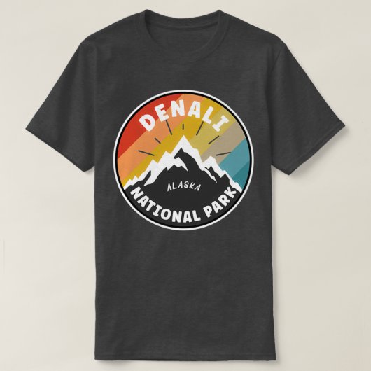 Nationaal park Denali Alaska 6 T-shirt (Design voorkant)