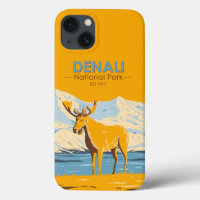 Nationaal park Denali Alaska Moose Vintage