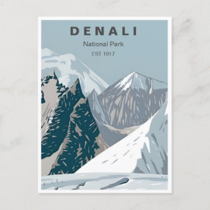 Nationaal Park Denali Alaska Mount Hunter Briefkaart