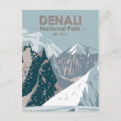 Nationaal park Denali Alaska Mount Hunter Briefkaart (Voorkant)