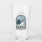 Nationaal park Denali Alaska Mount Hunter Glas (Achterkant)