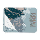 Nationaal park Denali Alaska Mount Hunter  Magneet (Horizontaal)