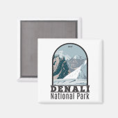 Nationaal park Denali Alaska Mount Hunter  Magneet (Voorkant / Achterkant)
