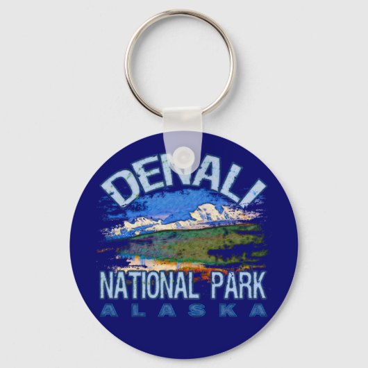 Nationaal Park Denali, Alaska Sleutelhanger (Voorkant)