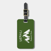 Nationaal park Denali Bagagelabel (Voorkant verticaal)