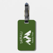 Nationaal park Denali Bagagelabel (Achterkant verticaal)