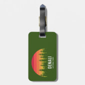 Nationaal park Denali Bagagelabel (Achterkant verticaal)