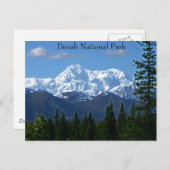 Nationaal Park Denali Briefkaart (Voorkant / Achterkant)