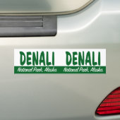 Nationaal park Denali Bumpersticker (Op auto)