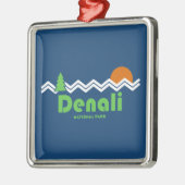 Nationaal park Denali Retro Metalen Ornament (Links)