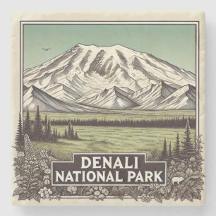 Nationaal park Denali Stenen Onderzetter