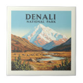 Nationaal Park  Denali Tegeltje (Voorkant)