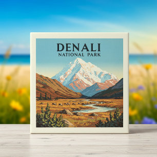 Nationaal Park Denali Tegeltje