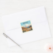 Nationaal Park Denali Vierkante Sticker (Envelop)