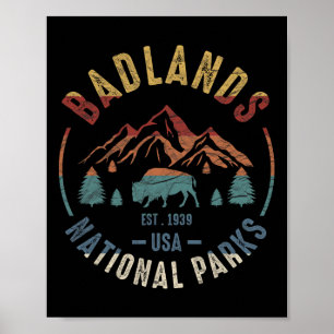 Nationaal park Dlands South Dakota The Mount Rushm Poster