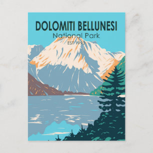Nationaal park Dolomiti Bellunesi Italië  Briefkaart