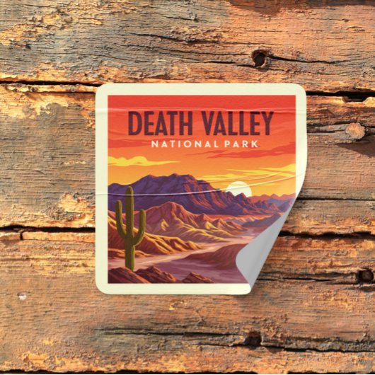 Nationaal Park  doodvallei Vierkante Sticker