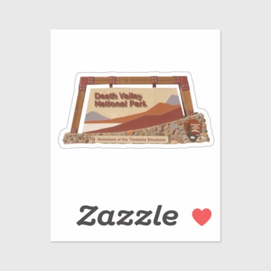 Nationaal Park Doodvalley Sticker (Vel)