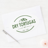Nationaal park Dry Tortugas Ovale Sticker (Envelop)