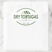 Nationaal park Dry Tortugas Ovale Sticker (Tas)