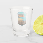Nationaal park Dry Tortugas Shot Glas (Achterkant)