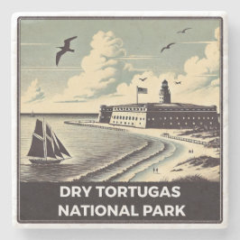 Nationaal park Dry Tortugas Stenen Onderzetter