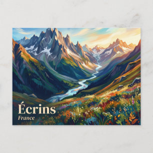 Nationaal park Écrins Frankrijk Briefkaart