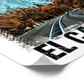 Nationaal park El Capitan Yosemite  Retro Poster (Hoek)