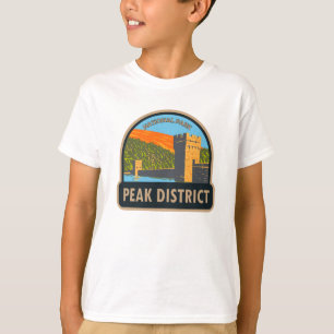 Nationaal Park Engeland van het district Peak  T-shirt