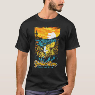 Nationaal park Est 1890 van de  Retro Yosemite T-shirt